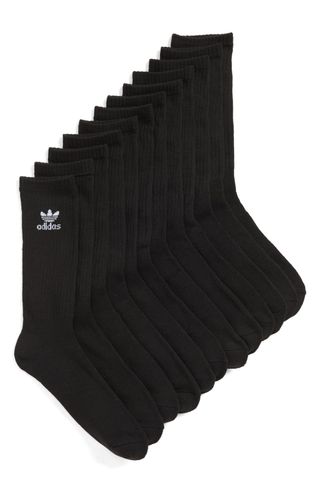 Adidas Originals + Trefoil 6-Pack Crew Socks