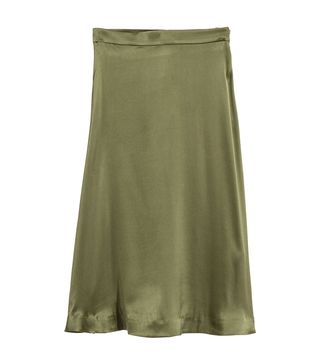 H&M + Silk-Blend Skirt