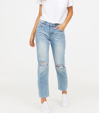 H&M + Girlfriend Regular Jeans