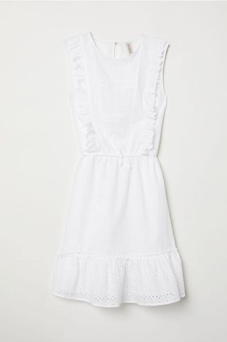 H&M + Dress With Eyelet Embroidery