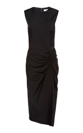 Carolina Herrera + Sleeveless Drawstring Dress