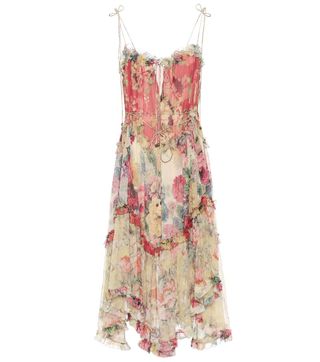 Zimmermann + Melody Floral-Printed Silk Dress