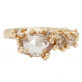 Ruth Tomlinson + Champagne Diamond Cluster Ring