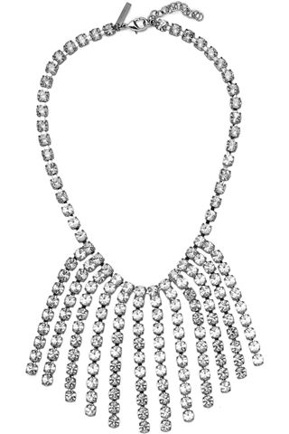 Christopher Kane + Silver-Tone Crystal Choker