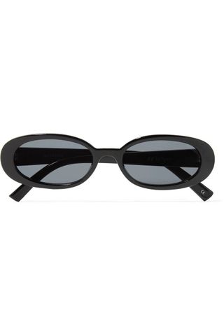 Le Specs + Outta Love Oval-frame Acetate Sunglasses