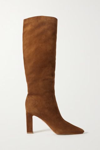 Aquazzura + Manzoni 85 Suede Knee Boots