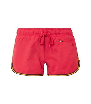 Perfect Moment + Striped Washed-Twill Shorts