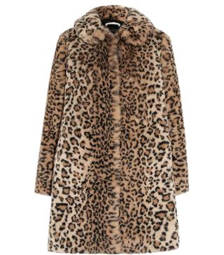 Alice + Olivia + Kinsley Oversized Leopard-Print Faux Fur Coat