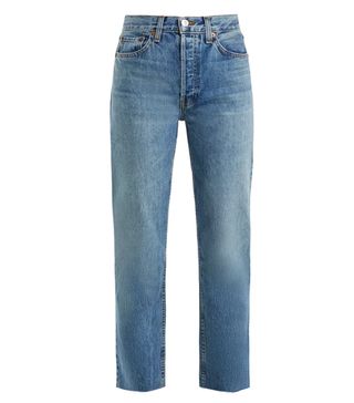 Re/Done Originals + Stove Pipe High-Rise Straight-Leg Jeans