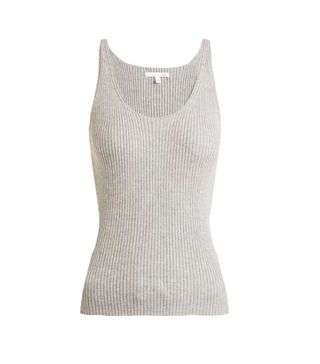 Skin + Valerie Ribbed-Knit Cotton-Blend Cami Top