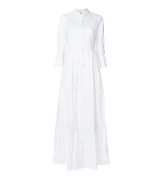 Sara Roka + Flared Maxi Shirt Dress