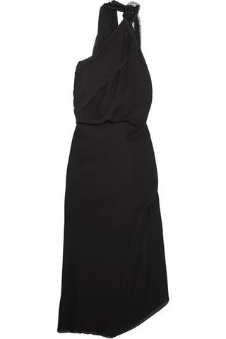 Roland Mouret + Sequin-Embellished Silk-Georgette Midi Dress