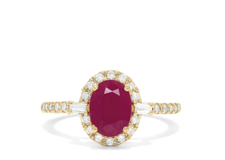 Effy Jewelry + Ruby Royale 14K Yellow Gold Ruby & Diamond Ring