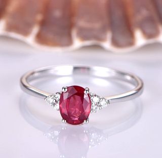 Penni Jewel + Ruby Engagement Ring