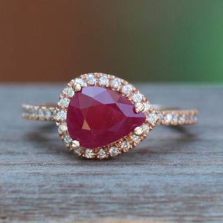 Laurie Sarah Designs + Ruby Engagement Ring