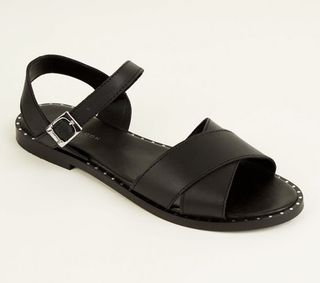 New Look + Cross Strap Sandals