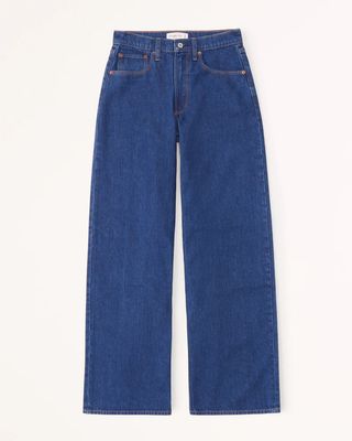 Abercrombie + Mid Rise Ultra Wide Leg Jean