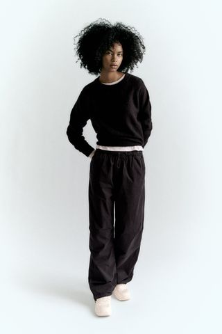 Zara + Parachute Pants