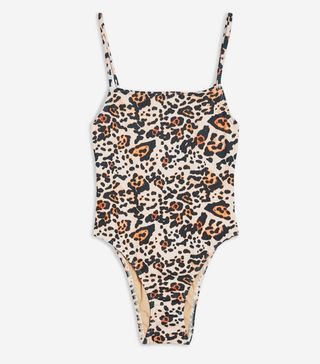 Topshop + Leopard Print Swimsuit