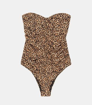 Zara + Draped Leopard Swim