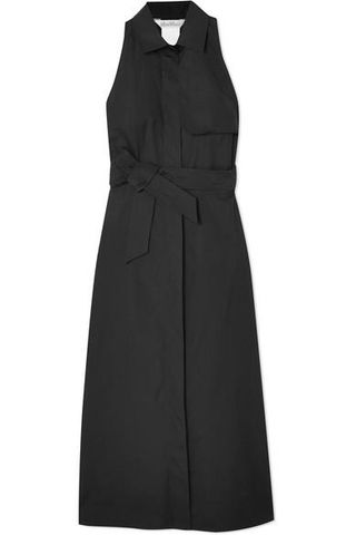 Max Mara + Belted Cotton-Twill Midi Dress
