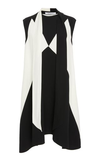 Givenchy + Two-Tone Crepe Dress
