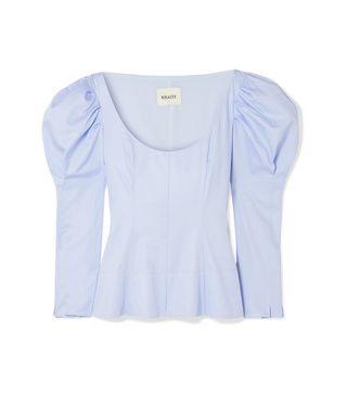 Khaite + Nina Cotton-Poplin Top