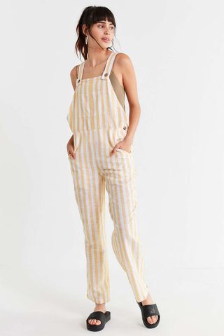 Urban Outfitters + Allie Striped Button Overall