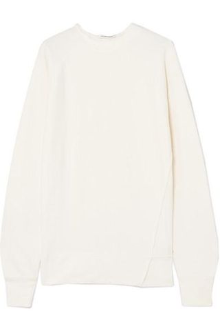 Helmut Lang + Frayed Cotton-Jersey Sweatshirt