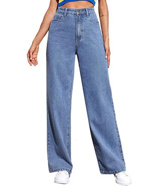Soly Hux + Casual Denim Pants High Waisted Wide Leg Jeans