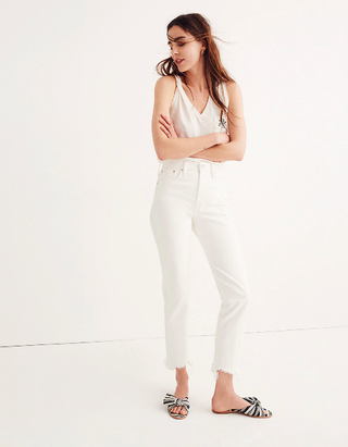 Madewell + The Perfect Summer Jean in Tile White