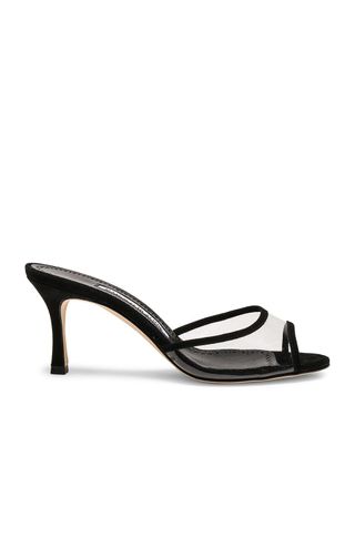 Manolo Blahnik + PVC Sissavy Sandals