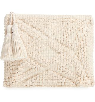 Sole Society + Palisades Tasseled Woven Clutch