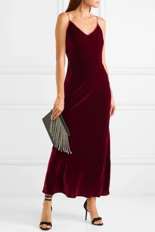 Les Rêveries + Velvet Slip Dress