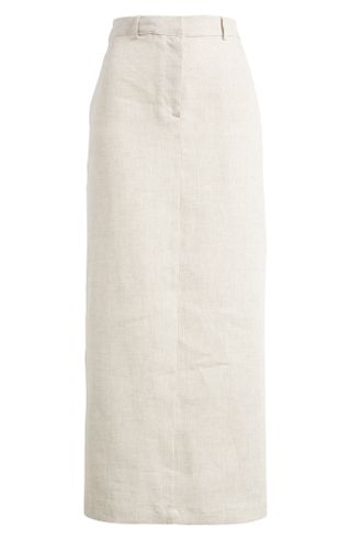 Reformation + Gia Linen Midi Skirt