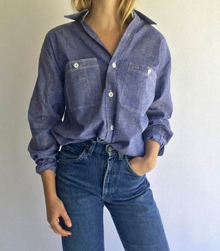 Rawson Chicago + Vintage Deadstock Chambray Long Sleeve Button Down