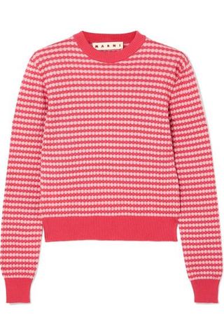 Marni + Crocheted Cotton Sweater