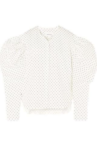 Georgia Alice + Polka-Dot Cotton-Poplin Shirt