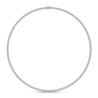 B2C Jewels + Classic Diamond Eternity Tennis Necklace in 14K White Gold