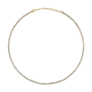 The Last Line + Perfect Diamond Collar Tennis Necklace