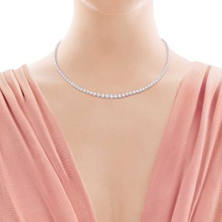Tiffany + Graduated Line Necklace