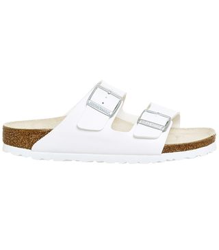 Birkenstock + Arizona Two Strap Sandals White Birko Flor