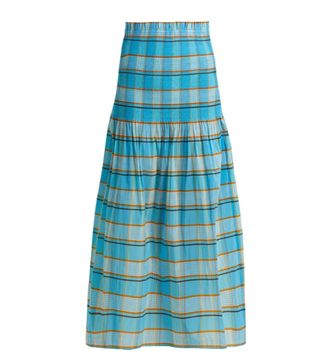 Diane von Furstenberg + Horizon Checked Skirt
