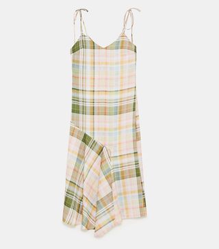 Zara + Check Camisole Dress
