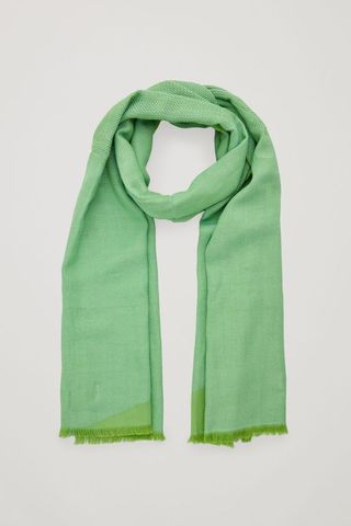 COS + Cotton Scarf With Frayed Edges