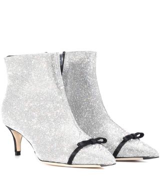 Marco de Vincenzo + Crystal-Embellished Ankle Boots