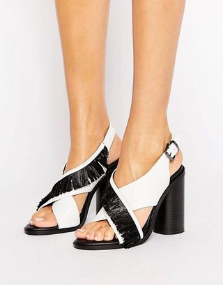 Sol Sana + Casey Heel Cross Strap Leather Heeled Sandals