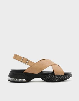 Charles & Keith + Criss Cross Slingback Sandals