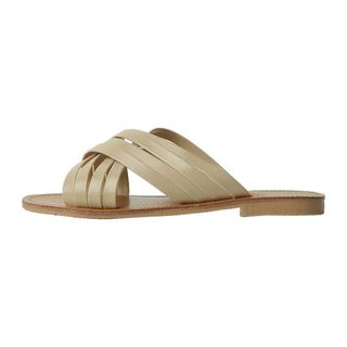 Style Nanda + Multiple Crossed Strap Slide Sandals