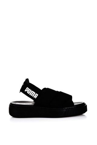 Puma + Puma Select Black Elastic Straps Sandals